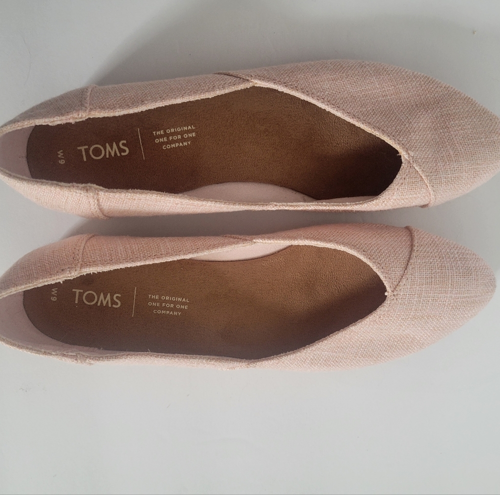 Toms Light Pink Women's Flats - Picture 4 of 6